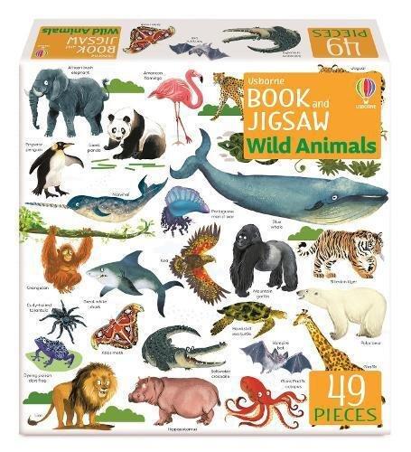 USBORNE PUBLISHING LTD UK - Book & Jigsaw Wild Animals | Usbourne