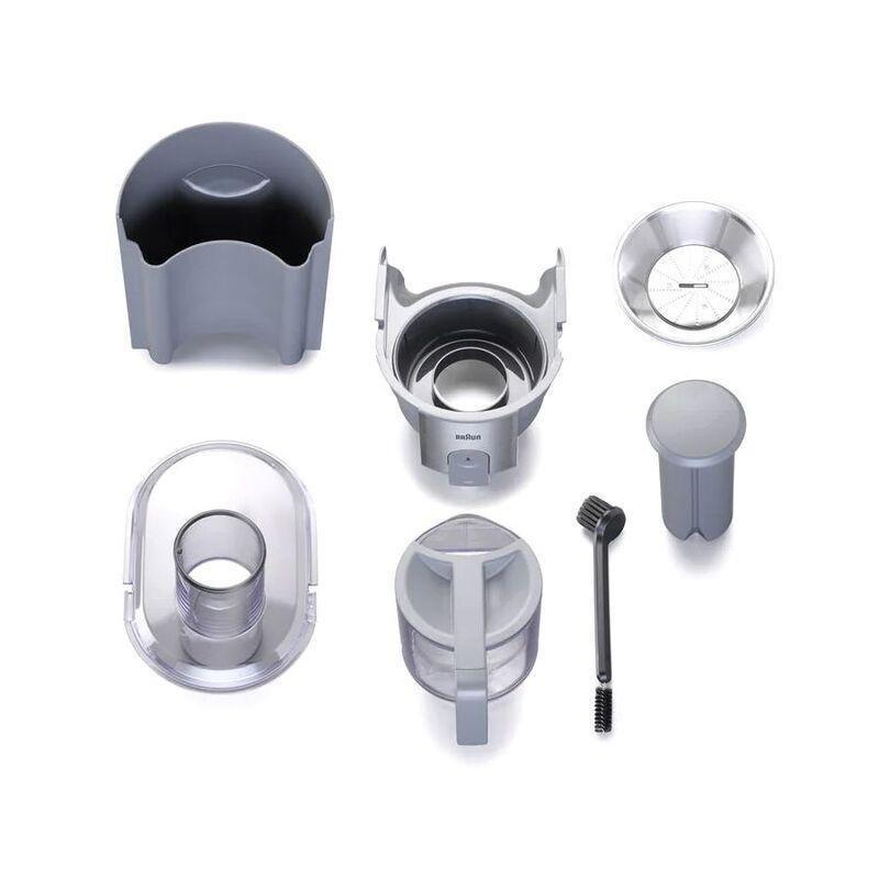 Braun Identity Collection Stainless Steel 1000W Spin Juicer Spout With Large Chute 75mm (J700) - Grey/Silver, , large image number 2