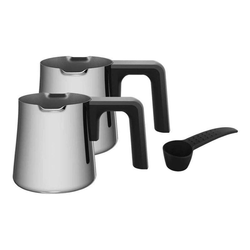 Beko Stainless Steel 1100W Turkish Coffee Maker - Up To 6 Cups (TKM8961A) - Silver/Black, , large image number 4