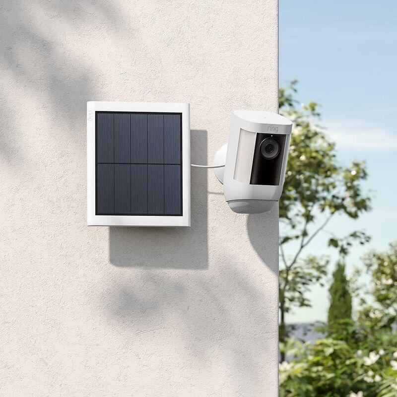 RING - Ring Solar Panel (2nd Gen) 4W for Spotlight Cam Plus/Spotlight Cam Pro - White