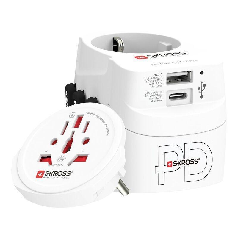 Skross Pro Light USB AC30PD World Adapter, , large image number 0