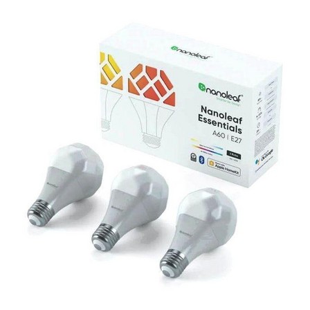 NANOLEAF - Nanoleaf Essentials HomeKit A60/E27 Smart Bulbs (Pack of 3)