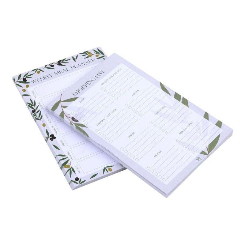 Prickly Pear Olive Magnetic Meal Planner With Shopping List (Set of 2), , large image number 2
