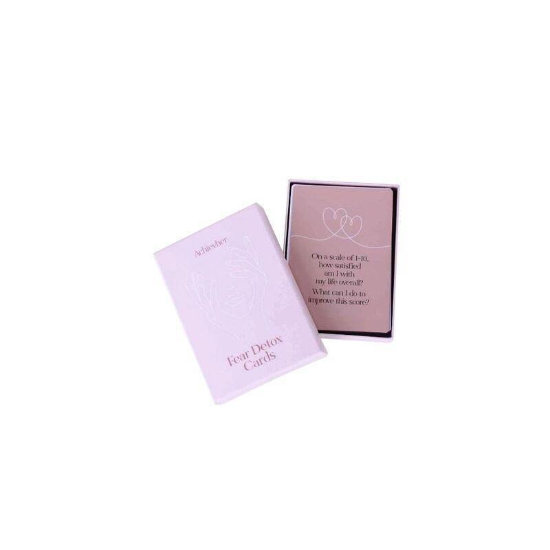 Achievher Fear Detox Motivation Cards - Beige, , large image number 1