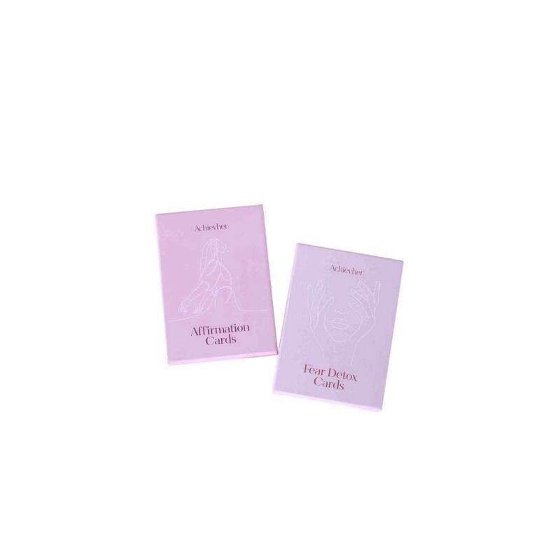 Achievher Fear Detox Motivation Cards - Beige, , large image number 3