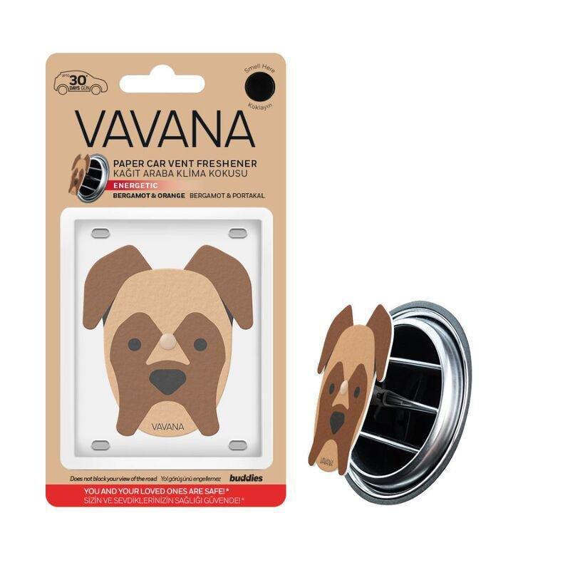 VAVANA - Vavana Buddies Energetic Paper Car Vent Fresheners - Dog