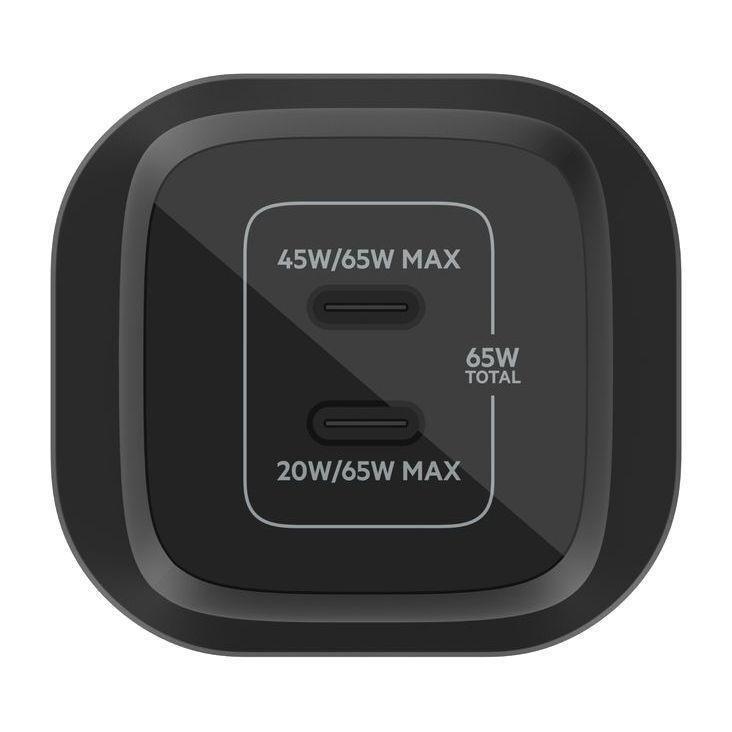 Belkin BoostCharge Pro Dual USB-C Gan Wall Charger with PPS 65W - Black, , large image number 1
