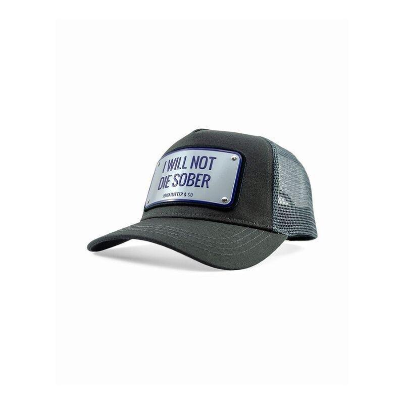 John Hatter I Will Not Die Sober Unisex Cap Grey, , large image number 0