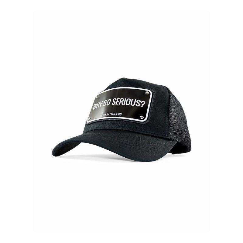 John Hatter Why So Serious Black On Black Unisex Cap Black, , large image number 0