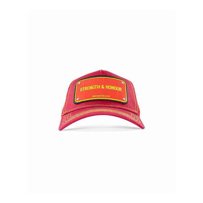 John Hatter Strength & Honour Unisex Cap Red, , large image number 1