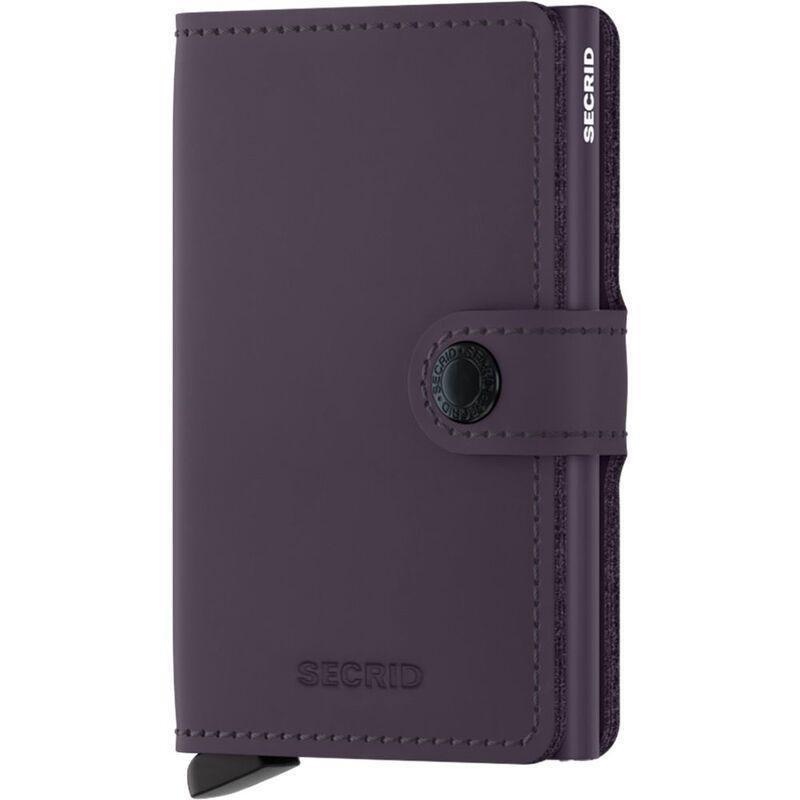 Secrid Miniwallet - Matte Leather - Dark Purple/Fuchsia, , medium