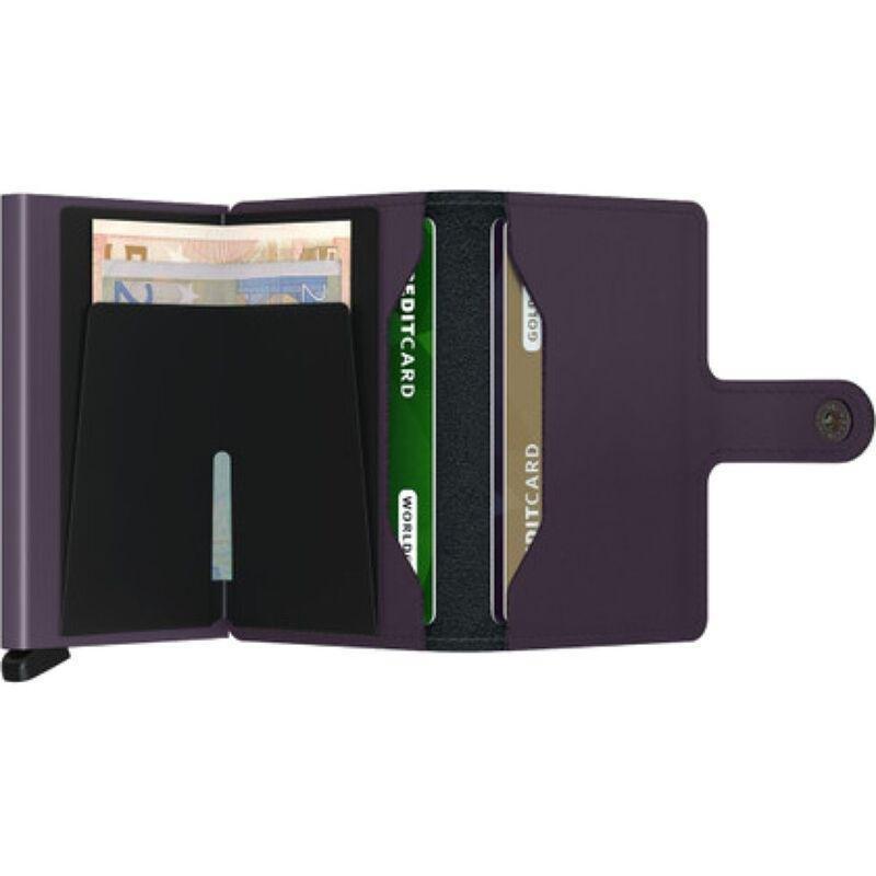 Secrid Miniwallet - Matte Leather - Dark Purple/Fuchsia, , large image number 2