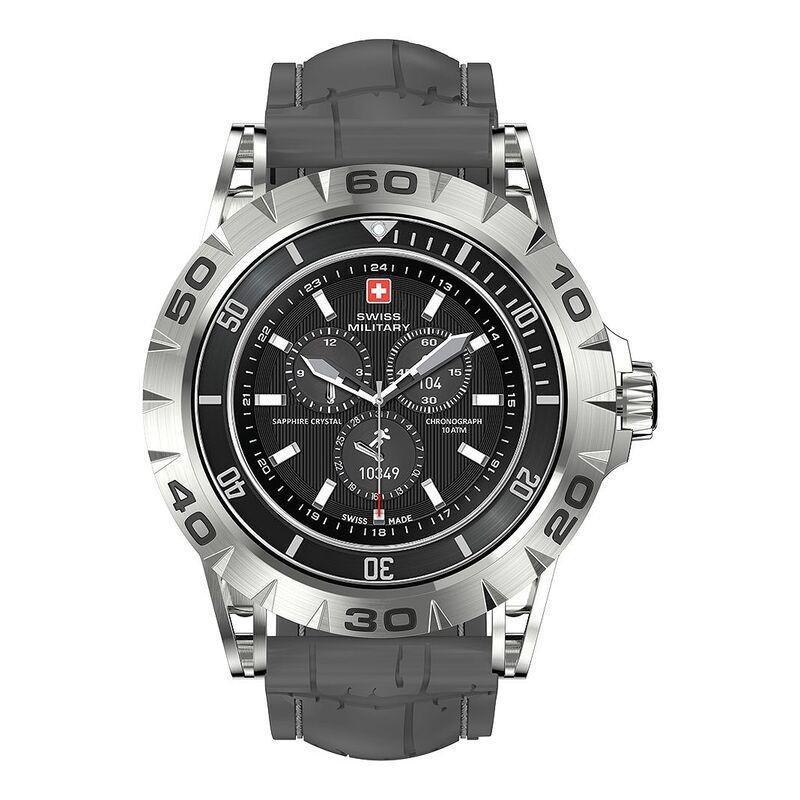 Swiss Military Dom 2 Smartwatch - Silver Frame/Grey Silicon Strap, , large image number 0