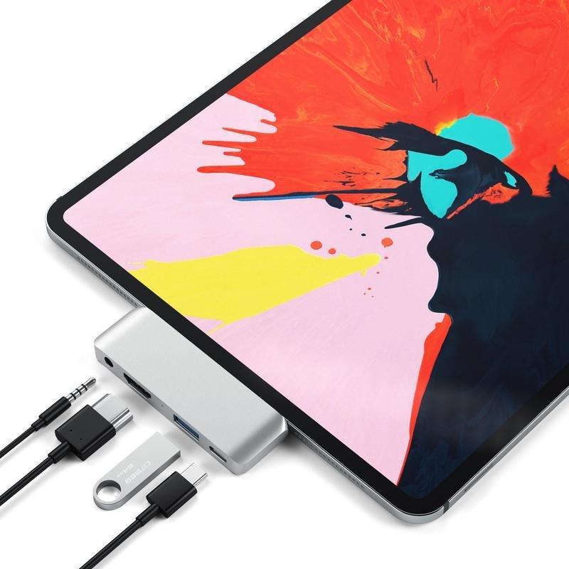 Satechi Hub Type-C Mobile Pro Hub for iPad & Type-C Smartphones/Tablets Silver, , large image number 0