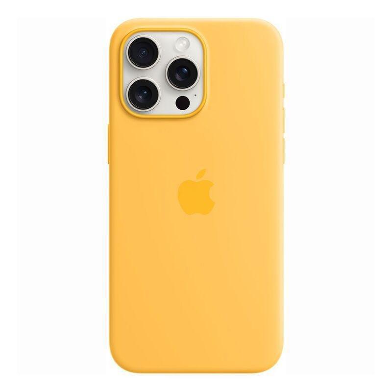 Apple iPhone 15 Pro Max Silicone Case with MagSafe - Sunshine, , large image number 0