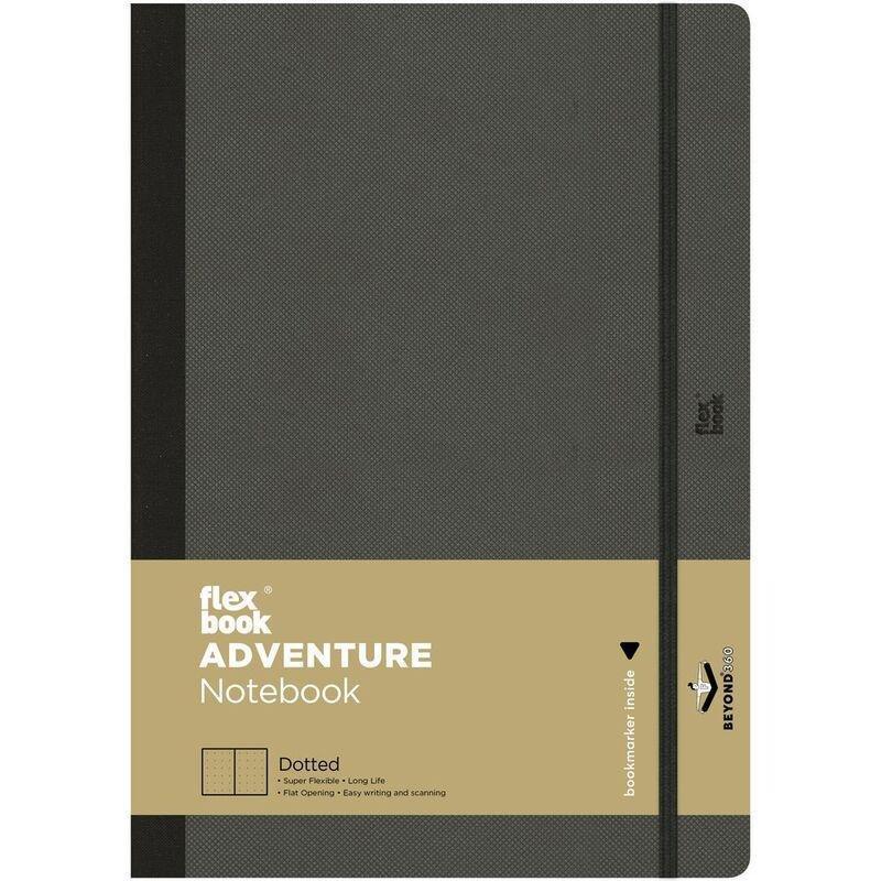 Flexbook Adventure Dotted B5 Notebook - Large - Off-Black (17 x 24 cm), , large image number 0