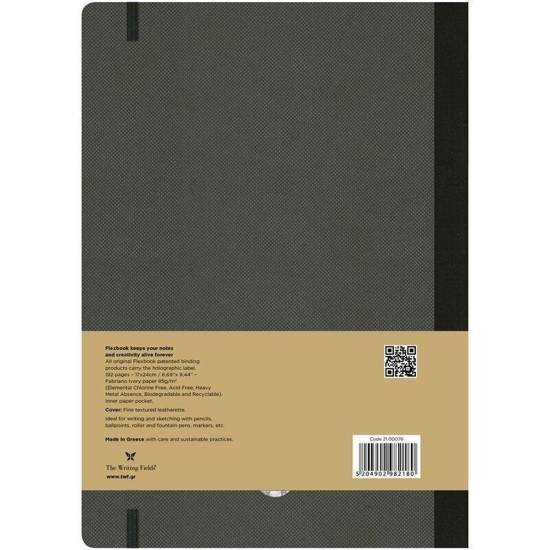 Flexbook Adventure Dotted B5 Notebook - Large - Off-Black (17 x 24 cm), , large image number 1