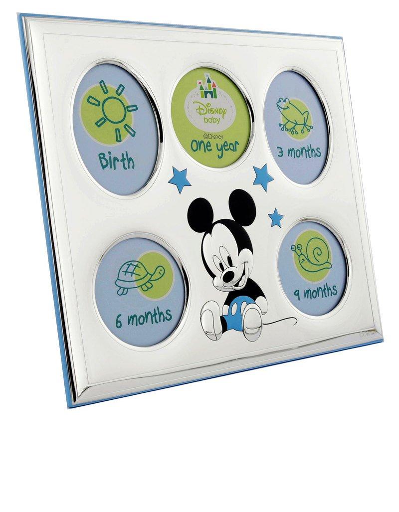 Disney Mickey My First Year Photo Frame Silver/Blue, , large image number 0