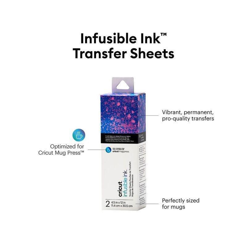 CRICUT - Cricut Infusible Ink Transfer Sheets Ideal Size For Mugpress (4.5 x 12-Inch) (Pack of 2) - Ultraviolet
