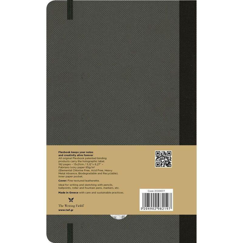 Flexbook Adventure Dotted A5 Notebook - Medium - Off-Black (13 x 21 cm), , large image number 1