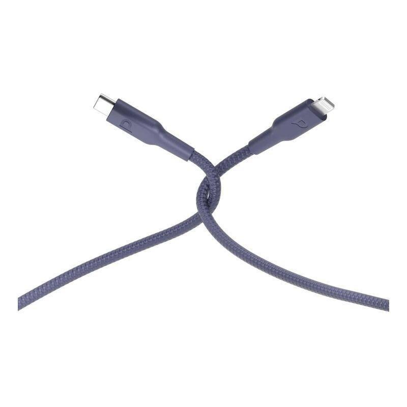 Powerology Braided USB-C To Lightning Data & Fast Charge Cable 2m - Purple, , large image number 0