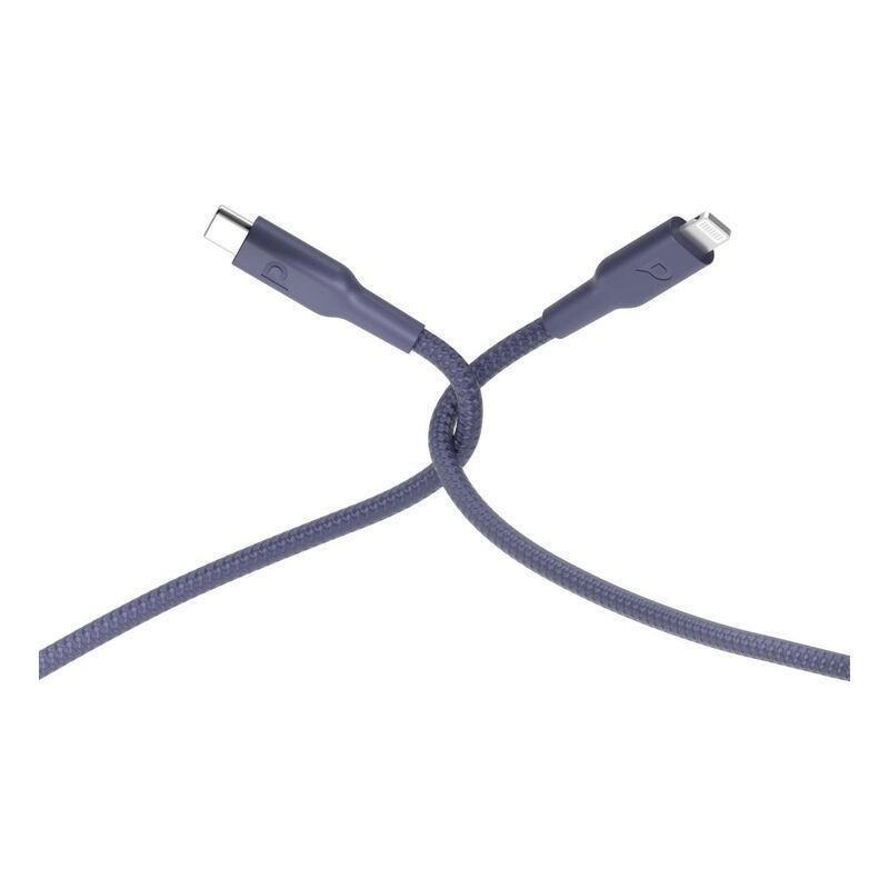 Powerology Braided USB-C To Lightning Data & Fast Charge Cable 2m - Purple, , large image number 1