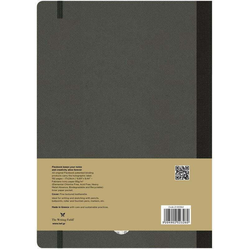 Flexbook Adventure Ruled B5 Notebook Off - Large - Black (17 x 24 cm), , large image number 1
