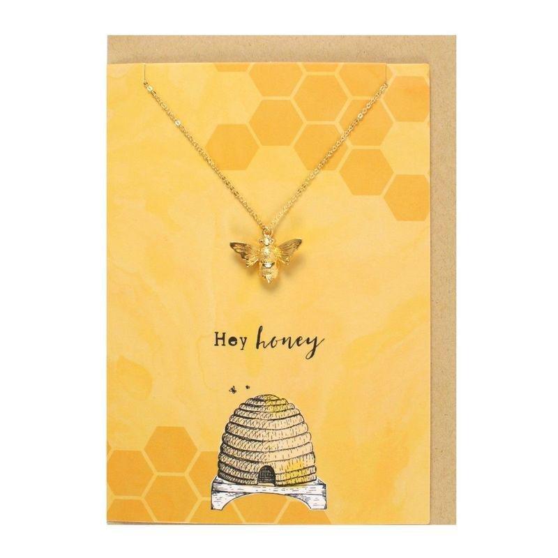 Something Different Hey Honey Necklace and Card Set, , large image number 0
