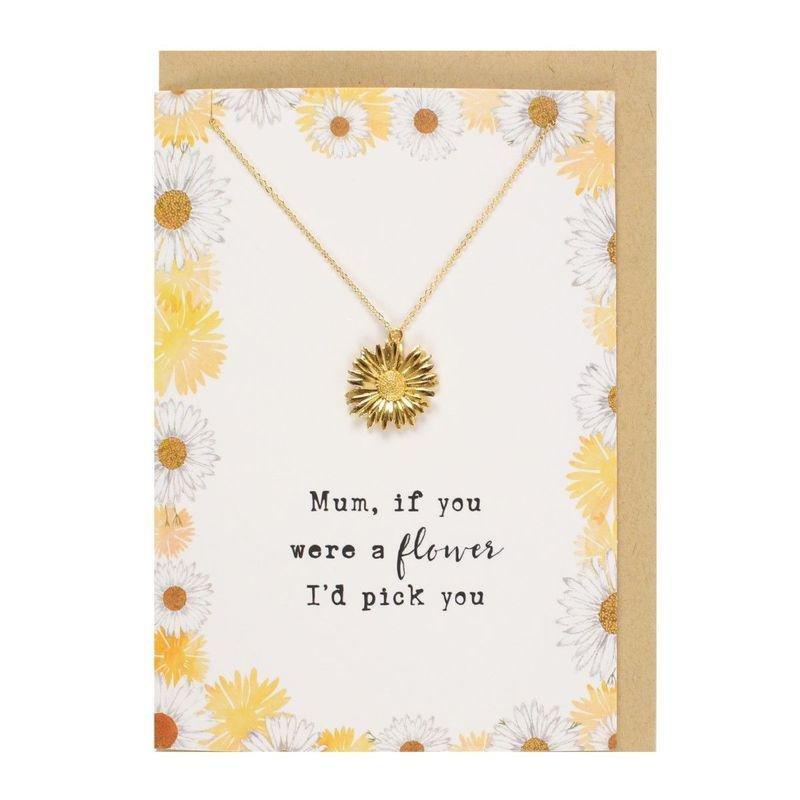 Something Different Mum If You Were a Flower Necklace and Card Set, , large image number 0