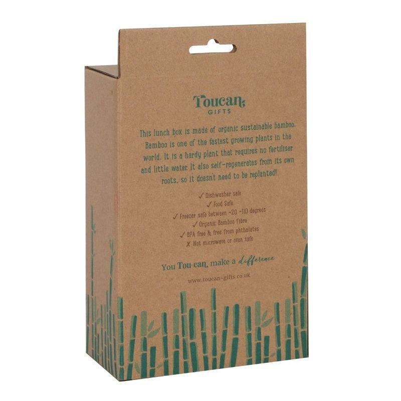 Something Different Toucan Bamboo Lunch Box, , large image number 1