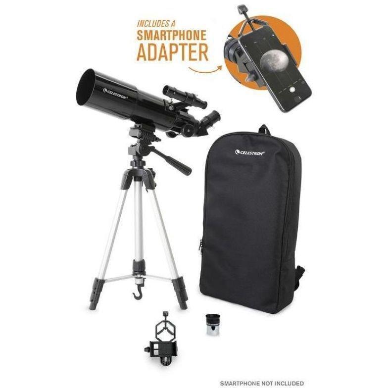 Celestron Travel Scope 80 Portable Telescope with Smartphone Adapter, , large image number 1