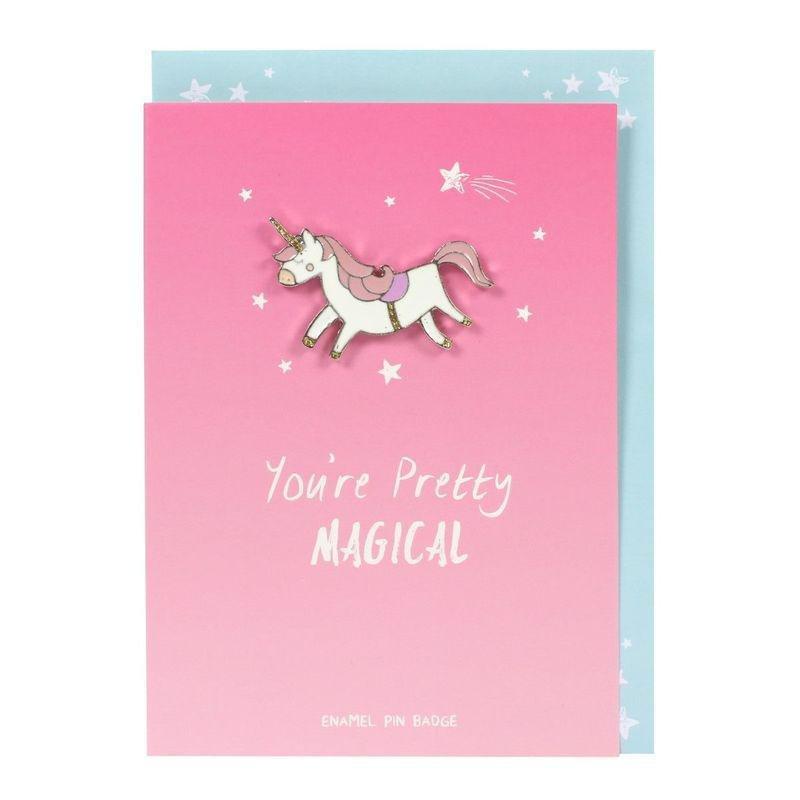 Something Different Unicorn & Mermaid Card with Pin Badge, , large image number 5