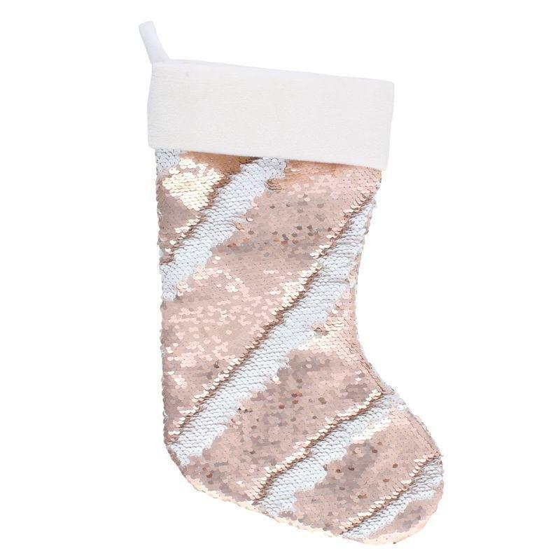 SOMETHING DIFFERENT - Something Different Reversible Sequin Hanging Stocking