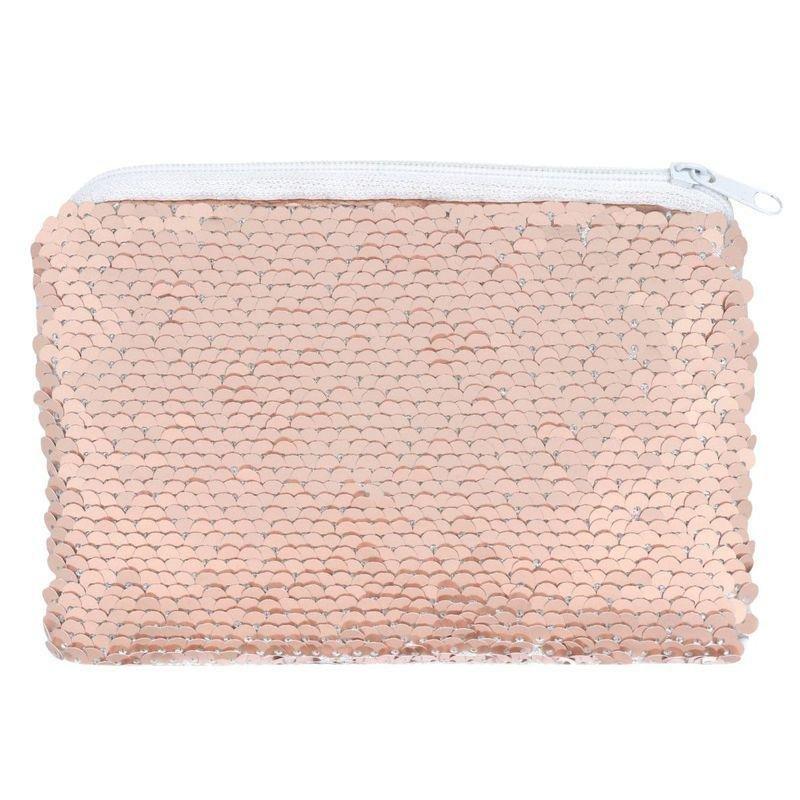 Something Different Pink and White Reversible Sequin Purse, , large image number 0