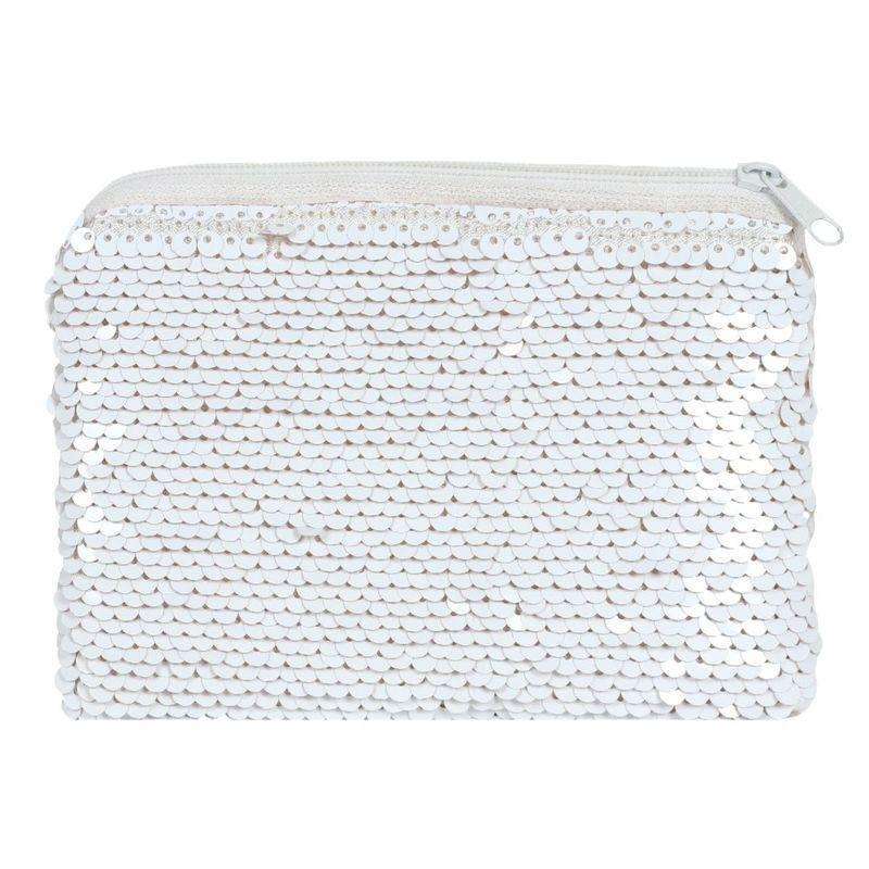Something Different Pink and White Reversible Sequin Purse, , large image number 2