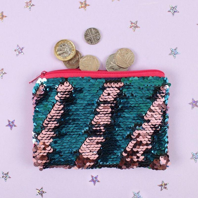 SOMETHING DIFFERENT - Something Different Unicorn Reversible Sequin Purse