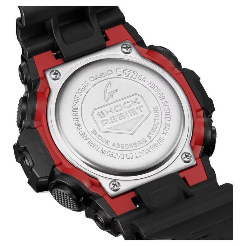 Casio G-Shock GA-700RGB-1ADR Analog Digital Men's Watch Black, , large image number 4