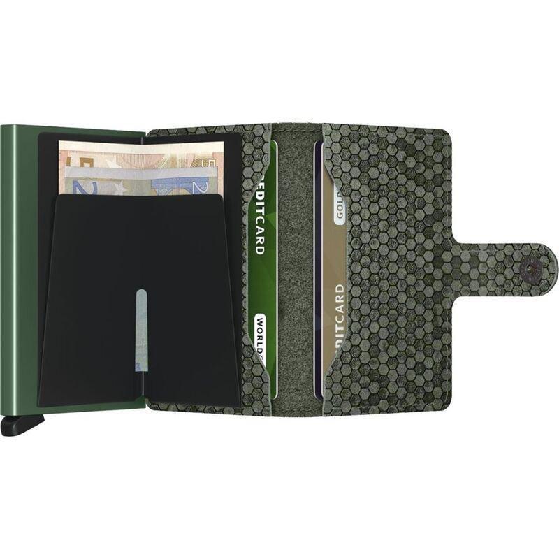 Secrid Miniwallet - Hexagon Leather - Green, , large image number 2