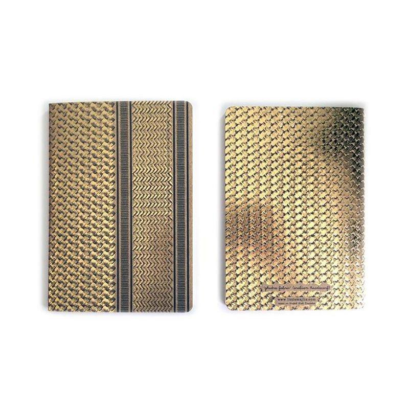 Little Majlis Ghutra Gold A5 Notebook Set Of 2, , large image number 1