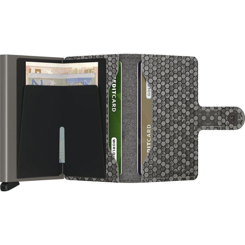 Secrid Miniwallet - Hexagon Leather - Grey, , large image number 2