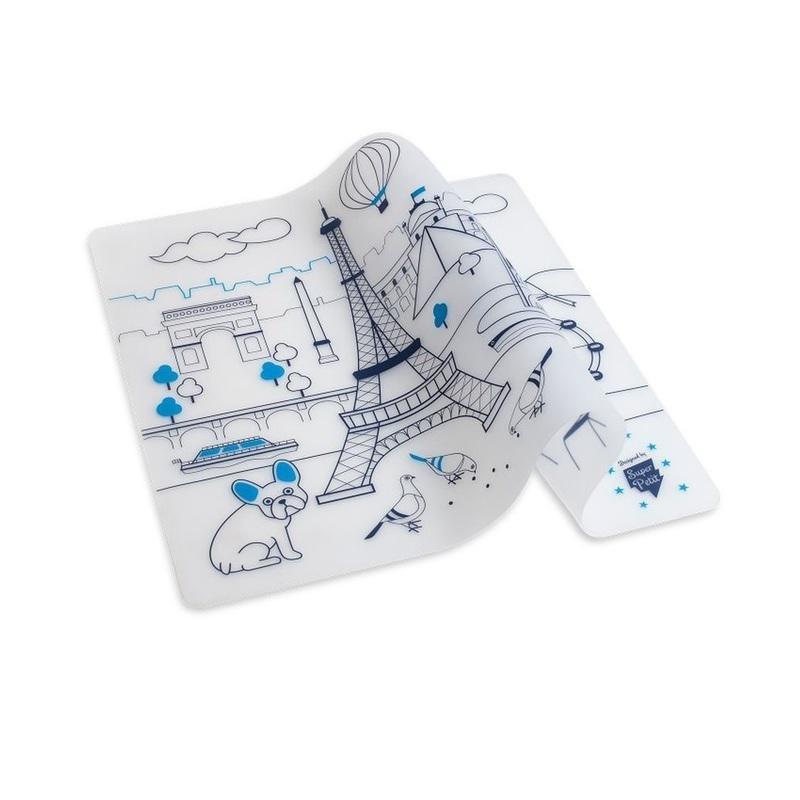 Super Petit Paris Silicone Colouring Mat Kit, , large image number 1