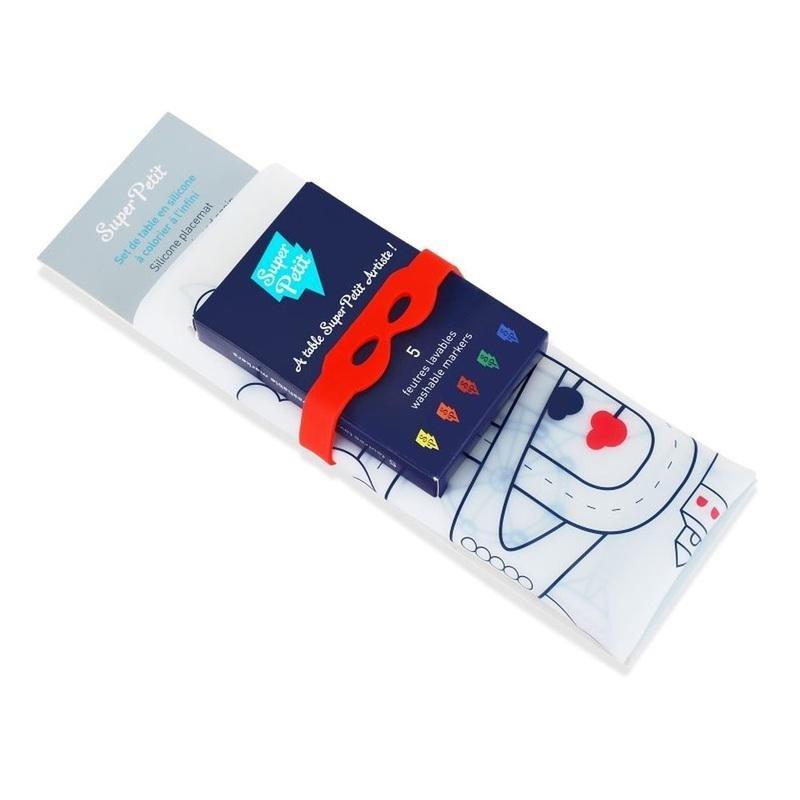 Super Petit City Adventure Silicone Colouring Mat Kit, , large image number 3