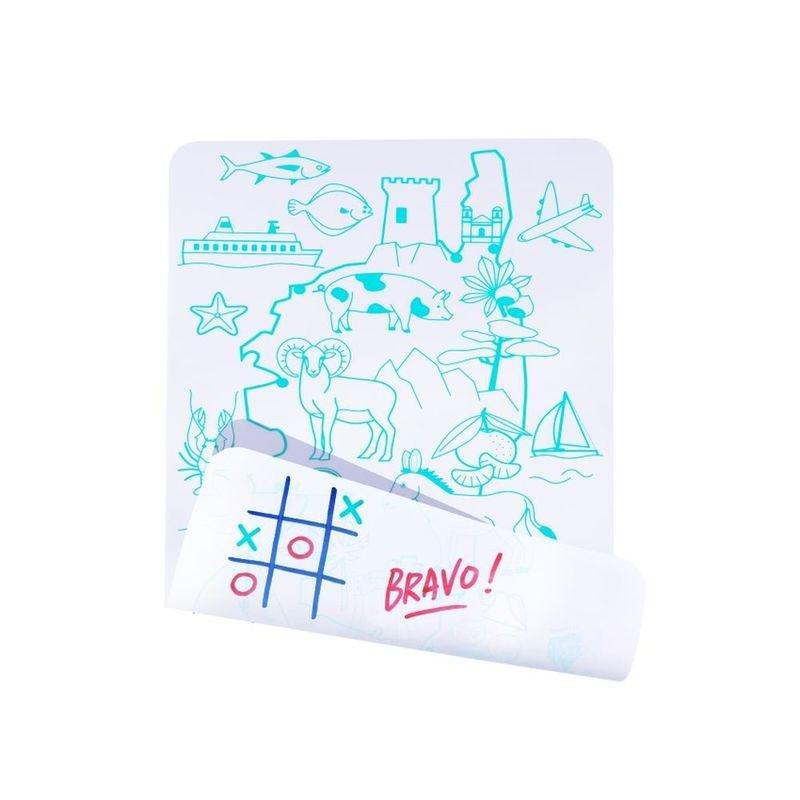 Super Petit Mini Playmat Corse Silicone Colouring Mat Kit, , large image number 2