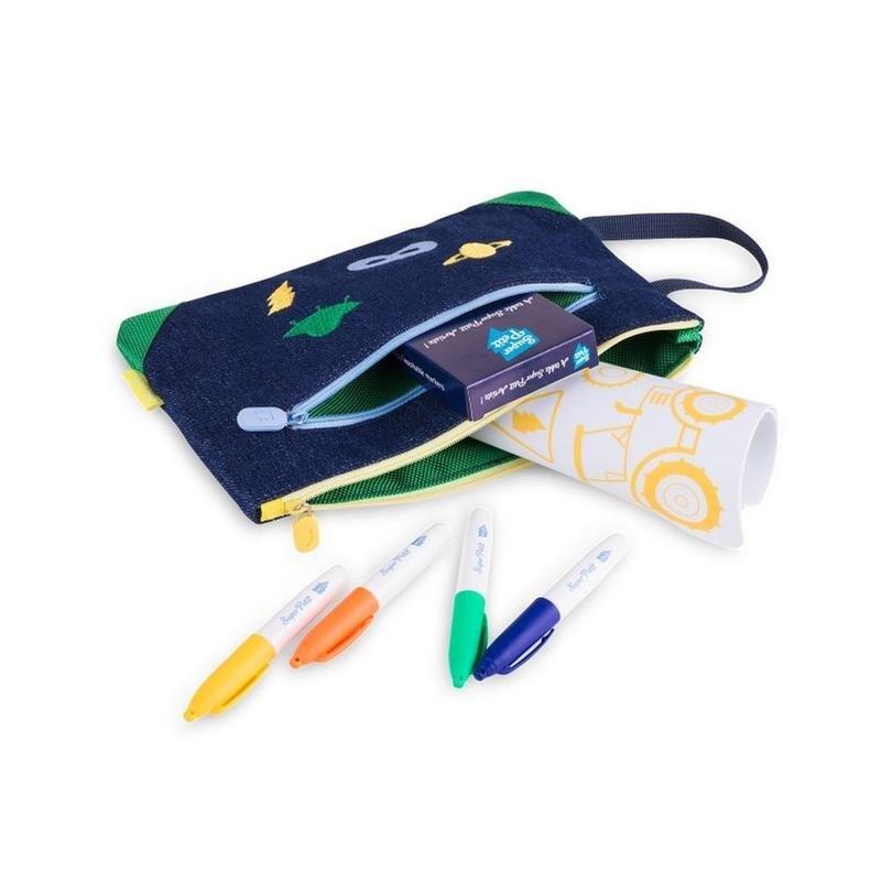 Super Petit Space Denim Pouch, , large image number 1