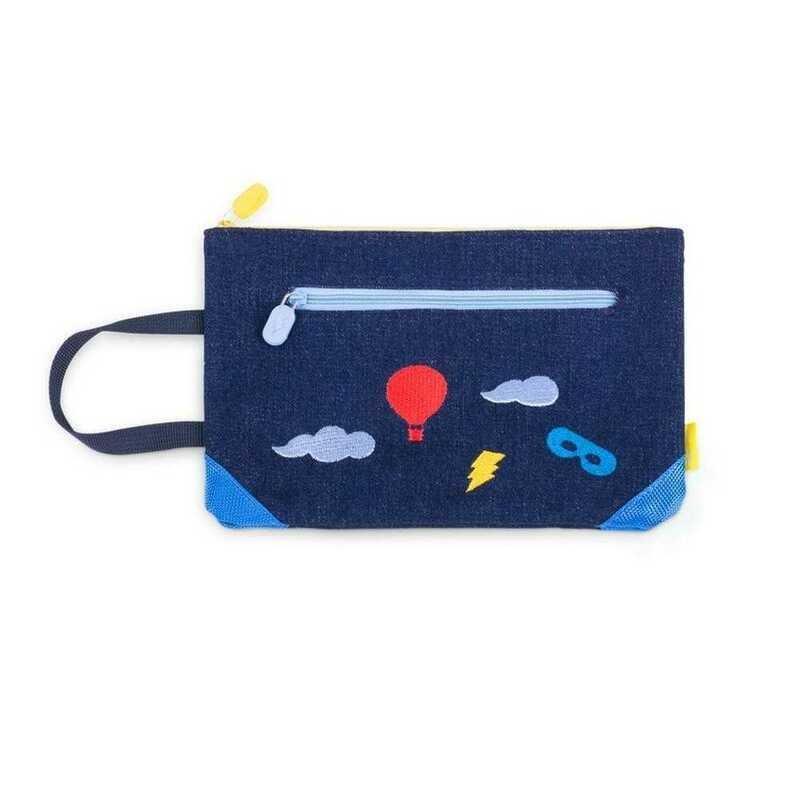 Super Petit Sky Denim Pouch, , large image number 0