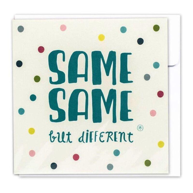 Little Majlis Same Same But Different Multicolor Greeting Card, , large image number 0