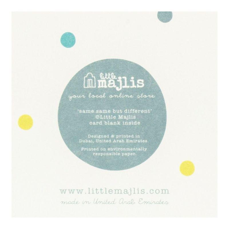 Little Majlis Same Same But Different Multicolor Greeting Card, , large image number 1