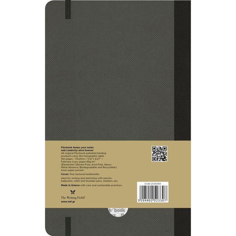 Flexbook Adventure Ruled A5 Notebook - Medium - Off-Black (13 x 21 cm), , large image number 1