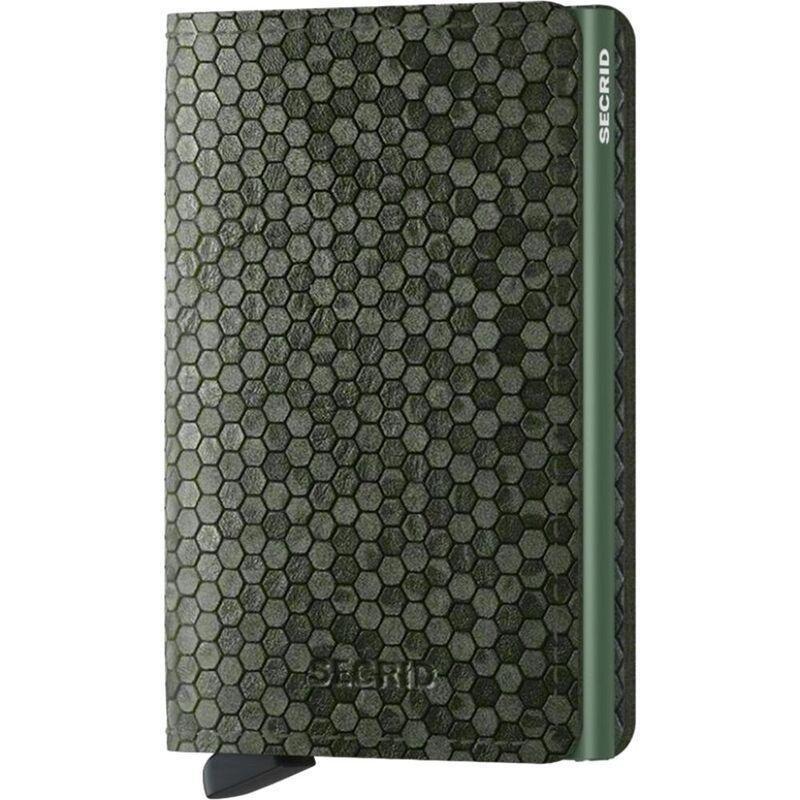 Secrid Slimwallet - Hexagon Leather - Green, , medium