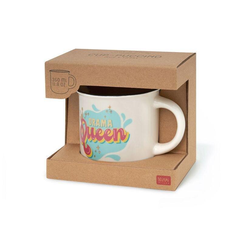 Legami New Bone China Porcelain Mug - Cup-Puccino - Drama Queen, , large image number 0